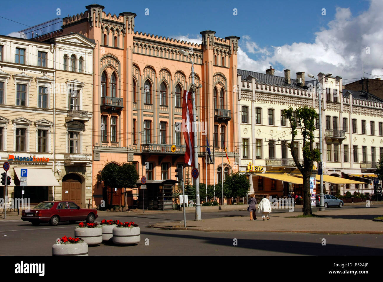 Deutsche Botschaft in Riga, Lettland, Baltikum Stockfoto