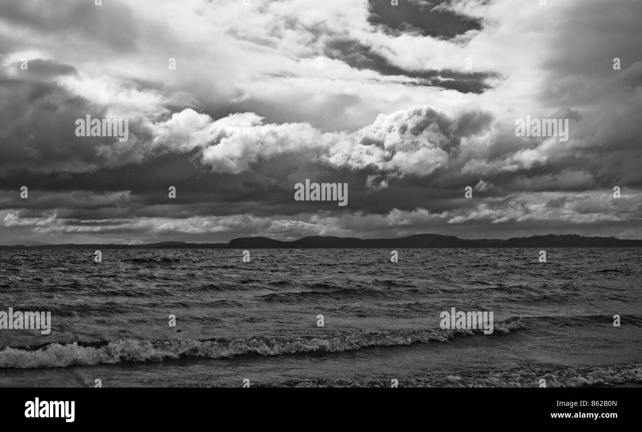 Größter See Lake Taupo, Neuseeland Stockfoto