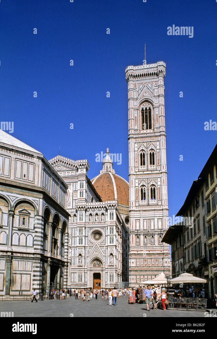 Baptisterium, die Kathedrale Santa Maria del Fiore, Florenz, Toskana, Italien Europa Stockfoto