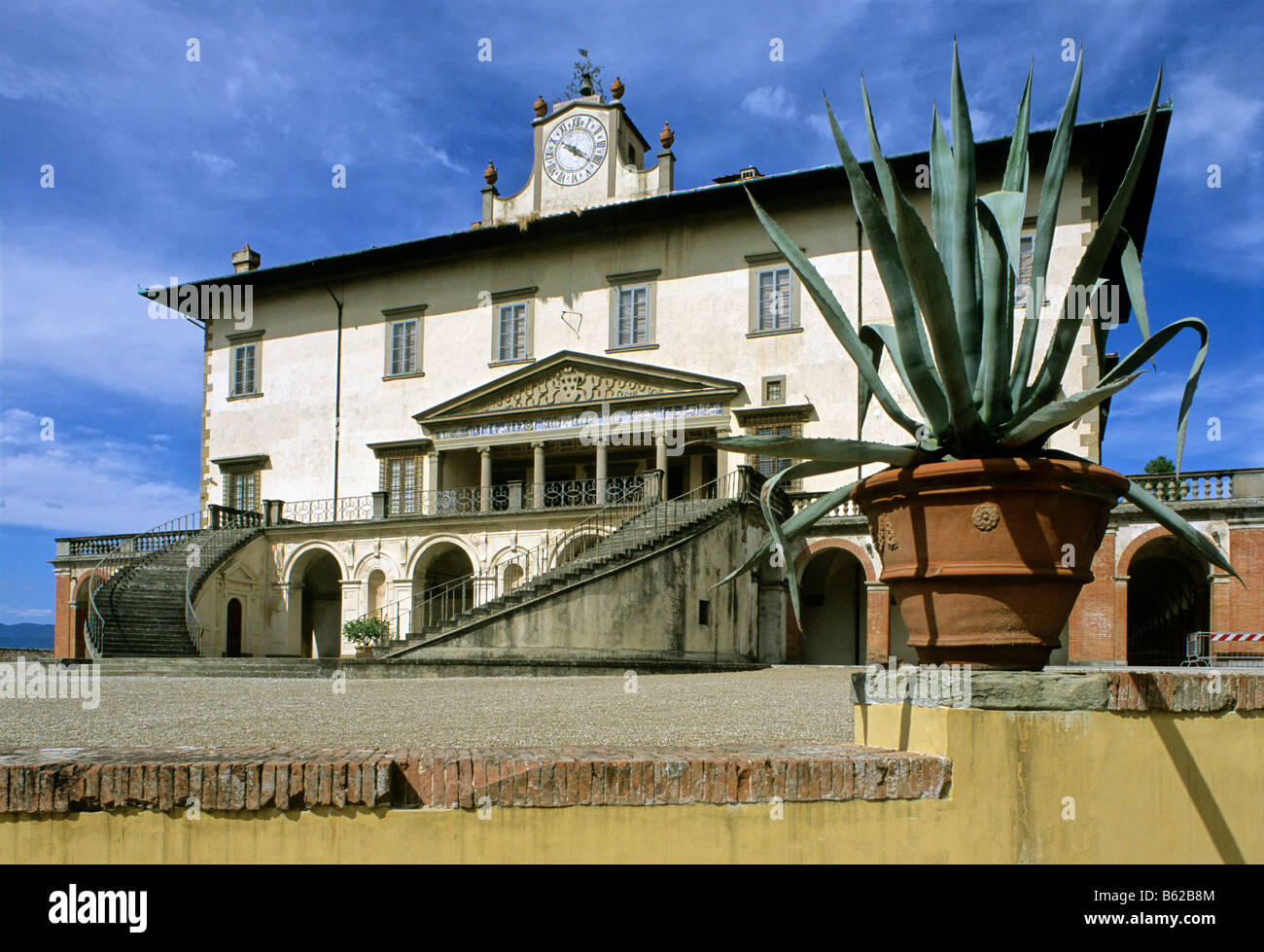 Villa Medici, Poggio Caiano, Provinz Prato, Toskana, Italien, Europa Stockfoto