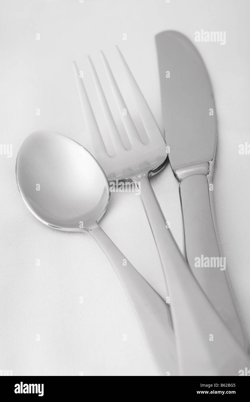 Besteck Essen Stockfoto