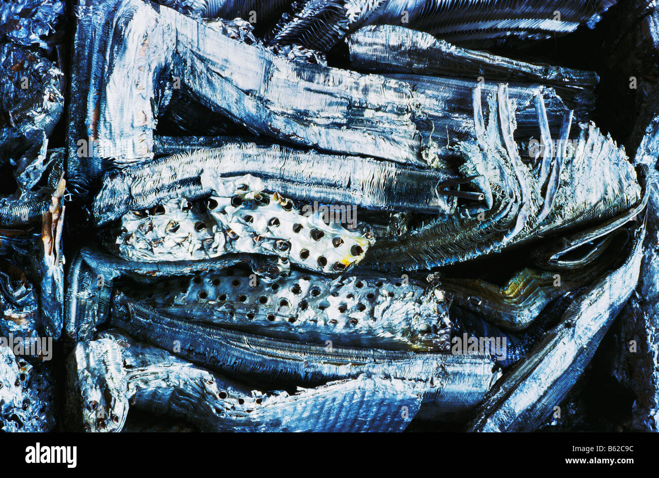 Reste von Metall aus Oakland Recycling Center Alliance Metalle in Oakland Kalifornien genannt Stockfoto