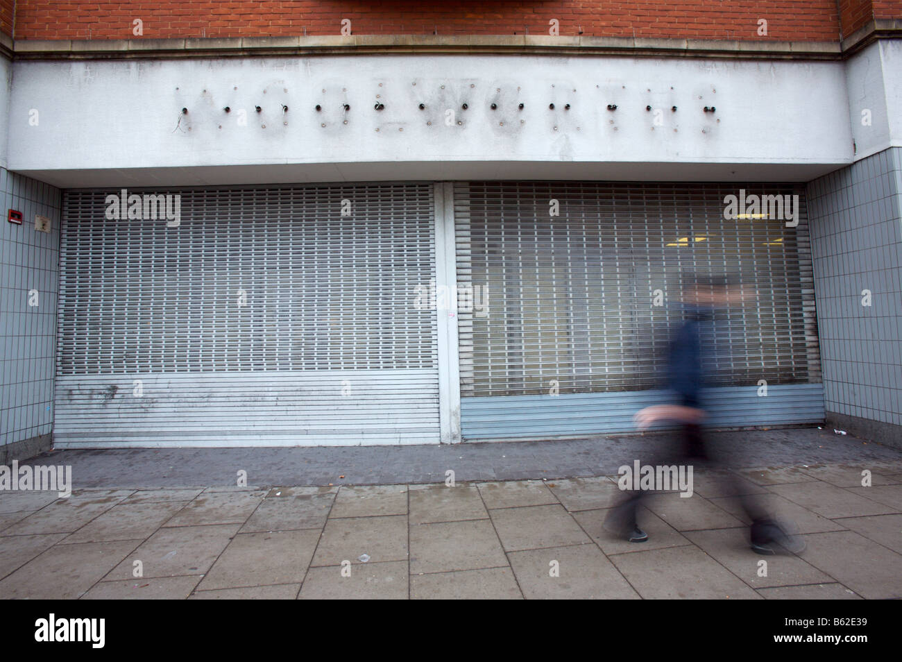 A geschlossen Woolworths-Store in London Stockfoto