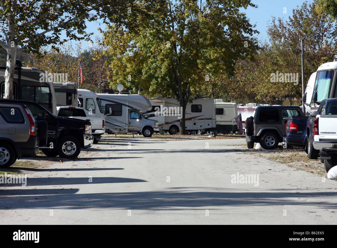 Eine mobile RV Park in Branson Missouri Stockfoto