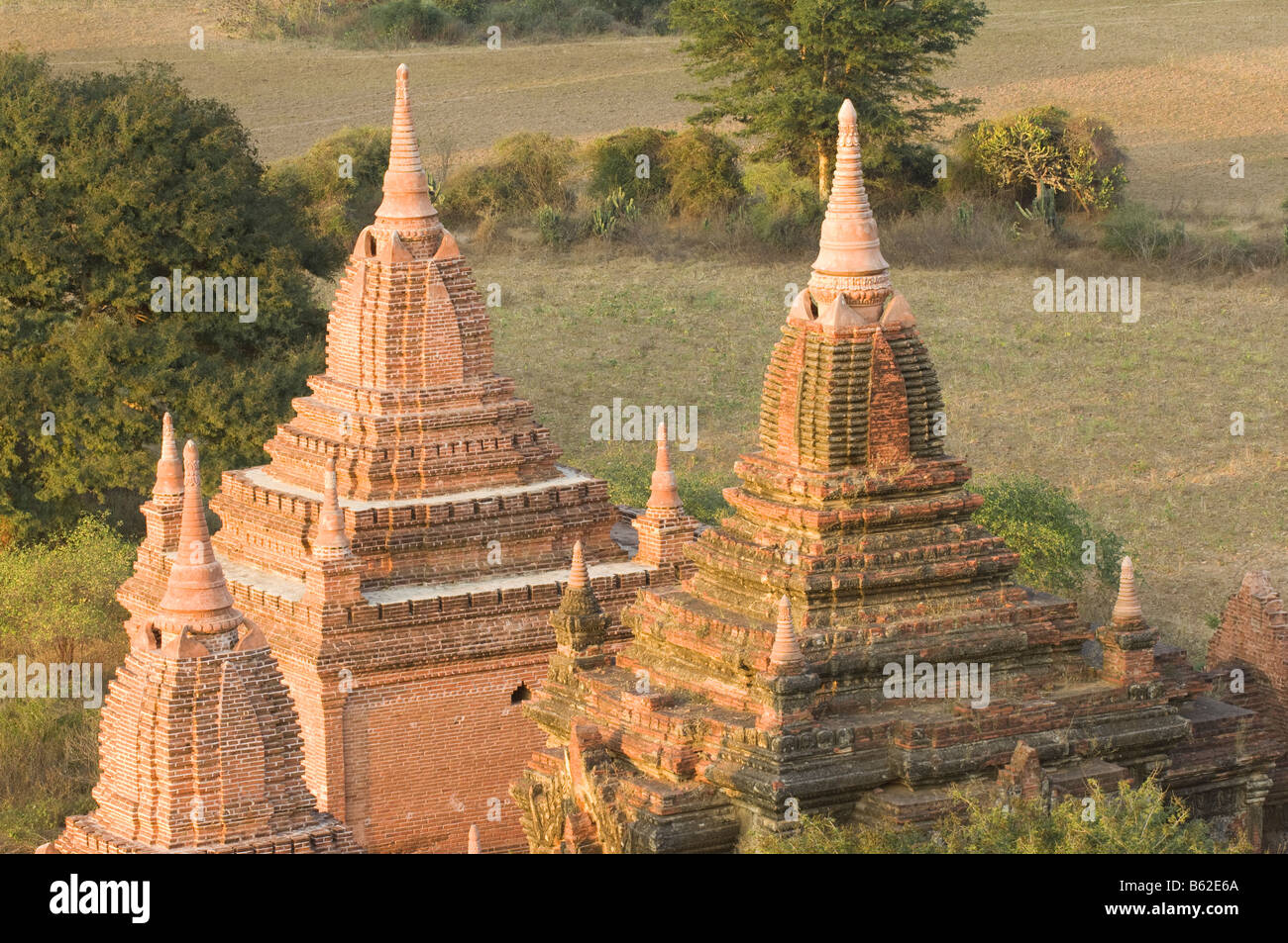 Tempel und Pagoden, Bagan, Myanmar Stockfoto