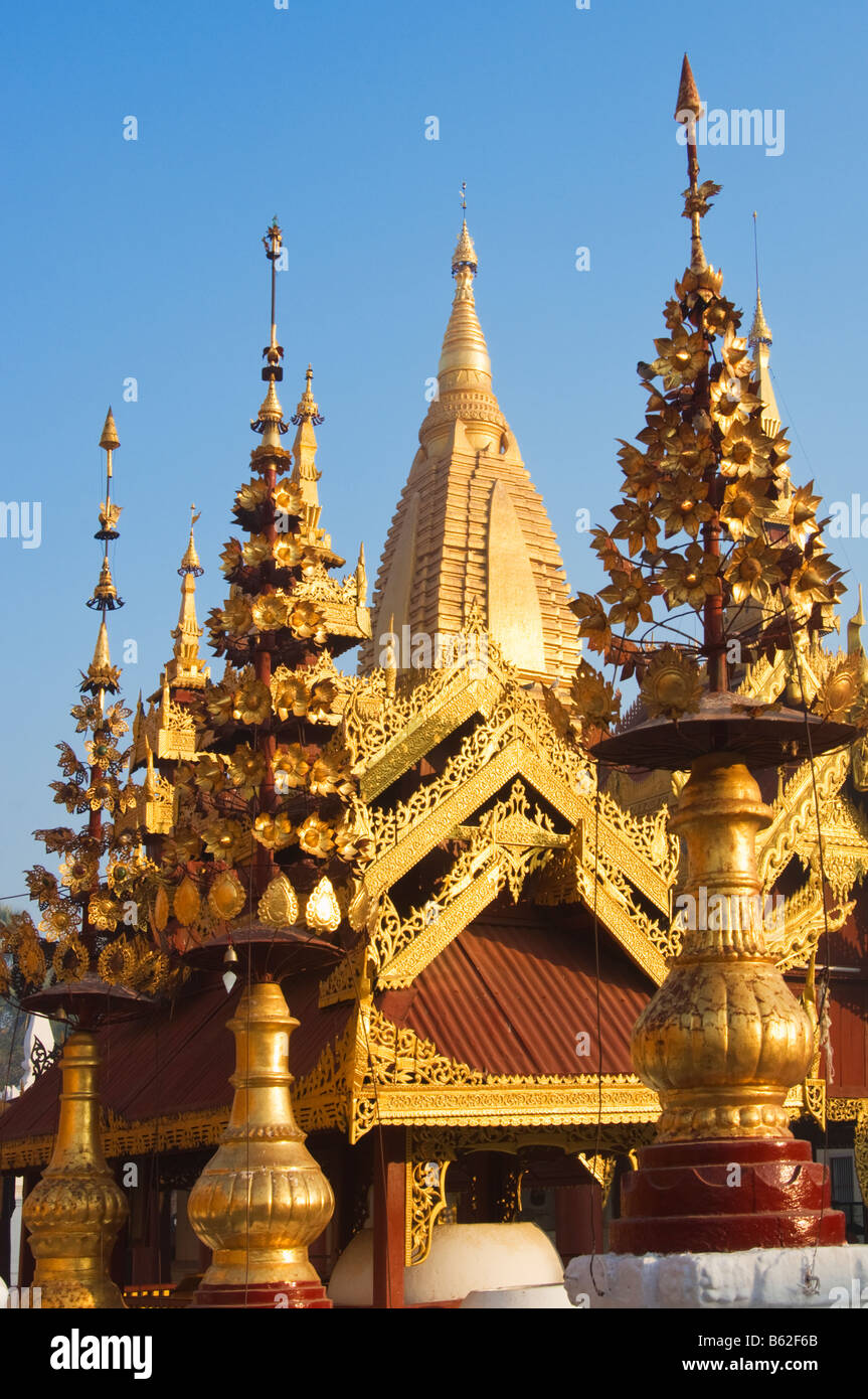 Shwezigon Pagode, Myanmar Stockfoto