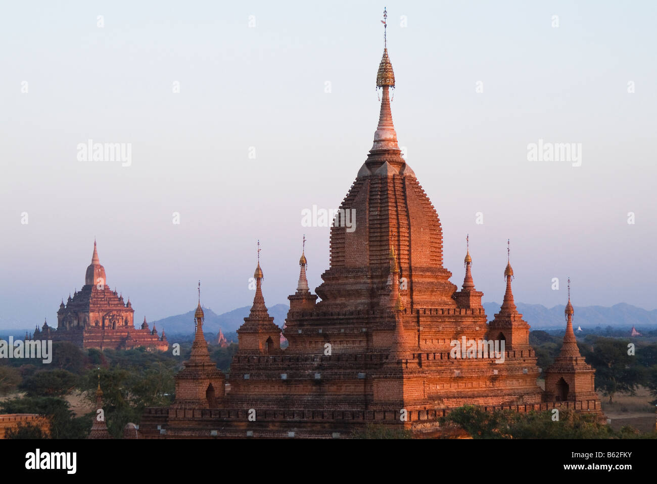 Tempel und Pagoden, Bagan, Myanmar Stockfoto