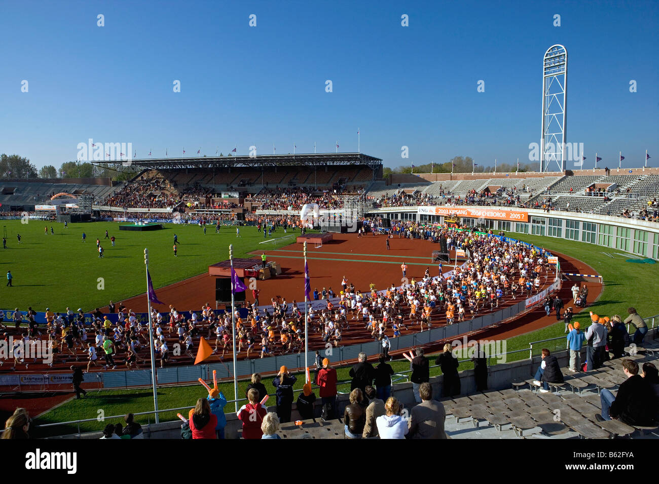 Holland-Noord-Holland-Amsterdam-Amsterdam-Marathon 2005 Stockfoto