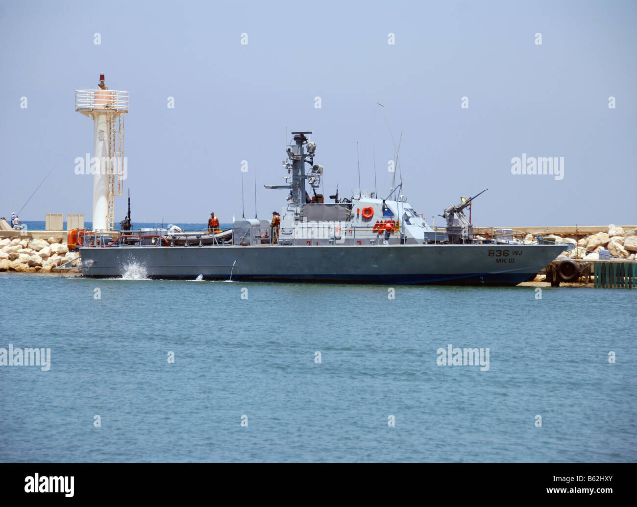 Israelische Dvora Superklasse Patrouillenboot Stockfoto