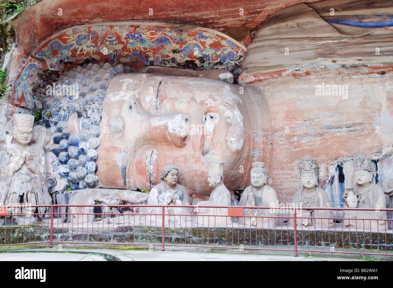 China Chongqing Dazu Stein Skulpturen unesco Stockfoto