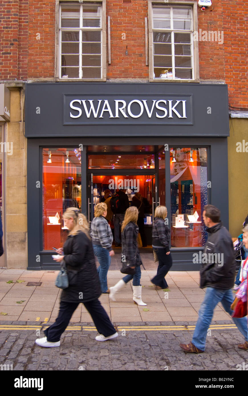Der Swarovski Shop speichern In Norwich, Norfolk, Großbritannien Stockfoto