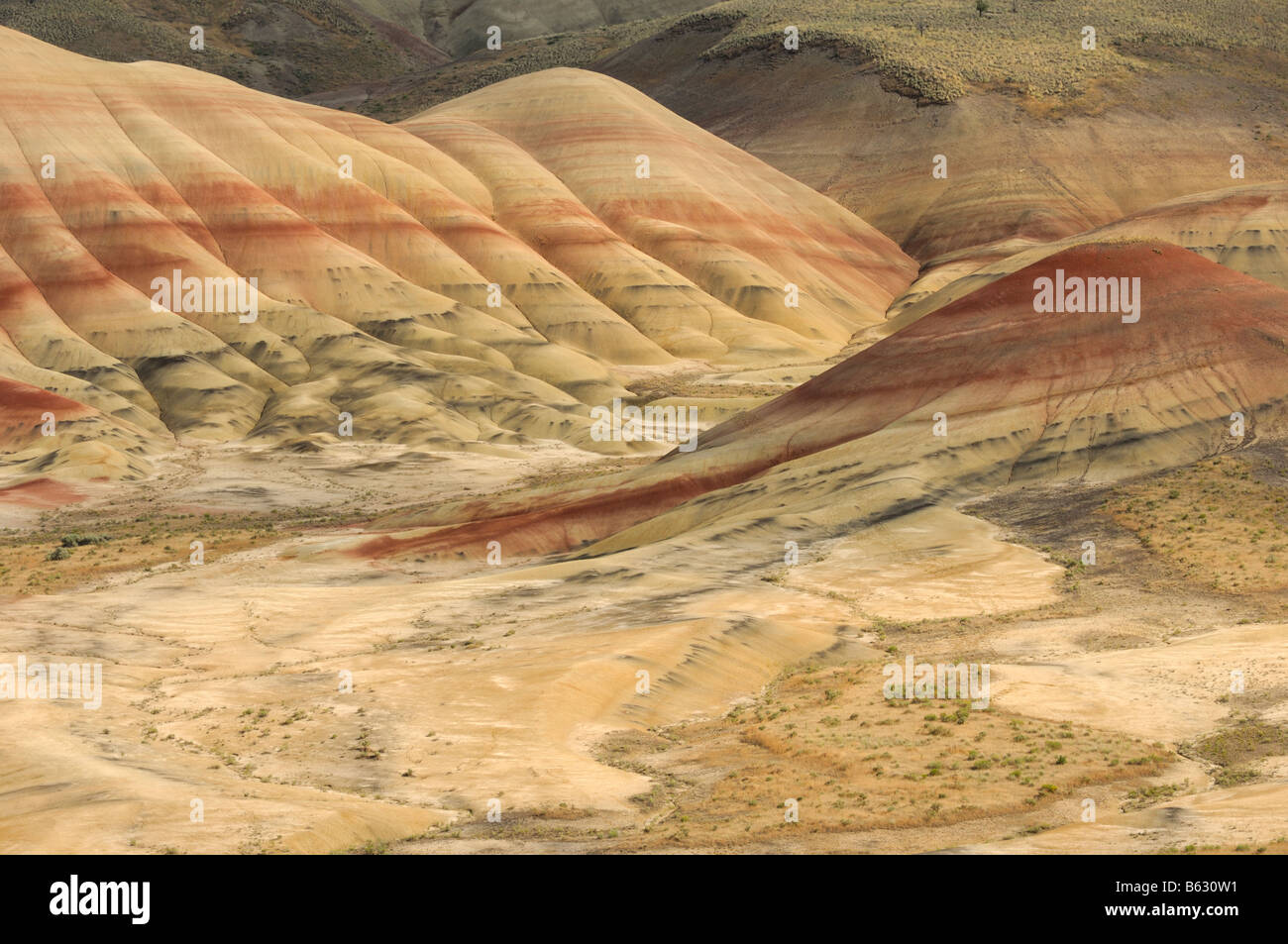Die gemalten Hügeln von John Day Fossil Betten Oregon USA Stockfoto