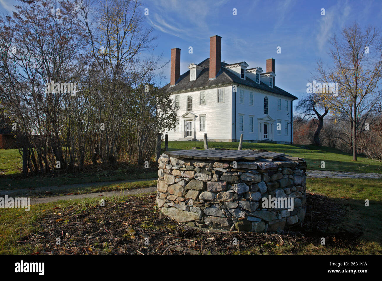 Hamilton House im Herbst Monate befindet sich in South Berwick, Maine USA Stockfoto