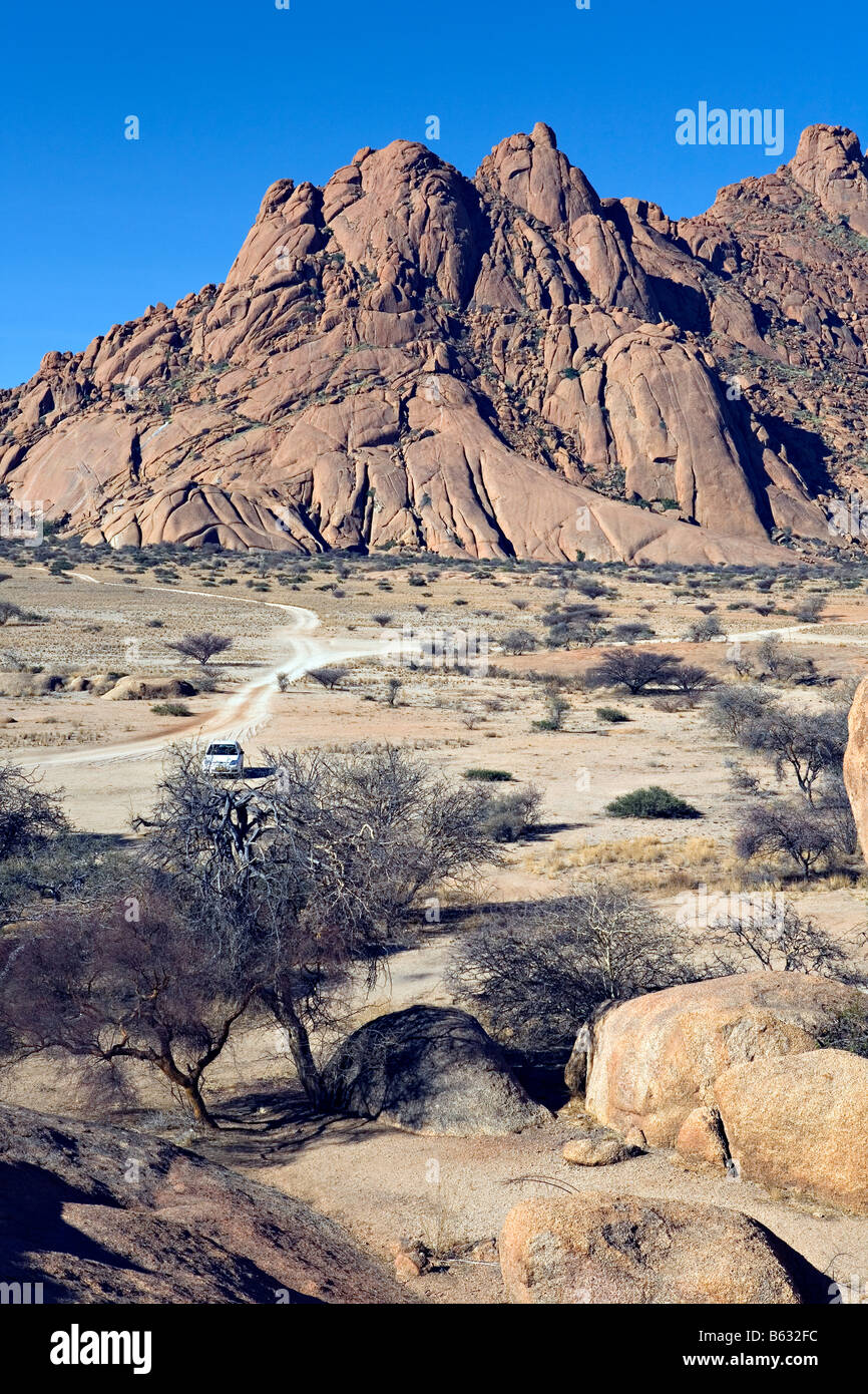 Scenic Granit Inselberge bei Spitzkoppe, Namibia Stockfoto