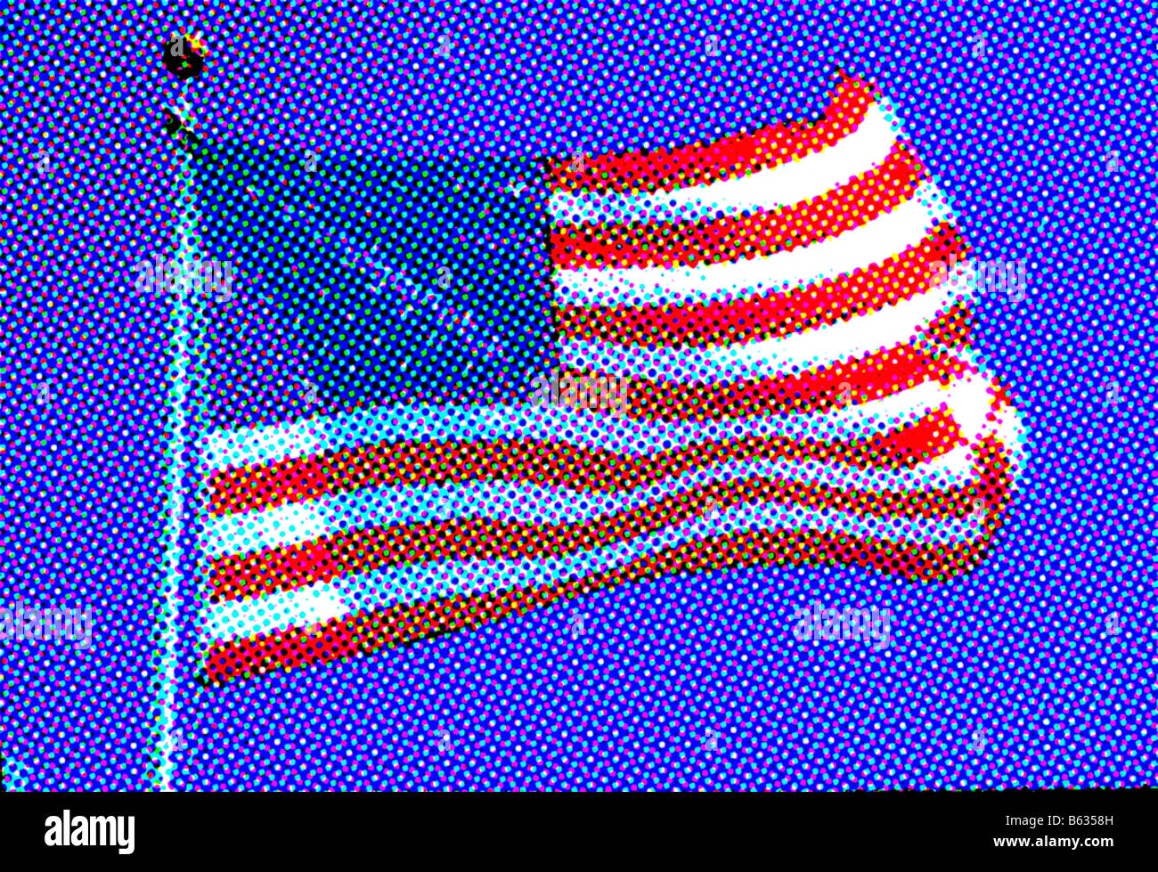 Amerikanische Flagge Vereinigte Staaten von Amerika im Wind wehen Stockfoto