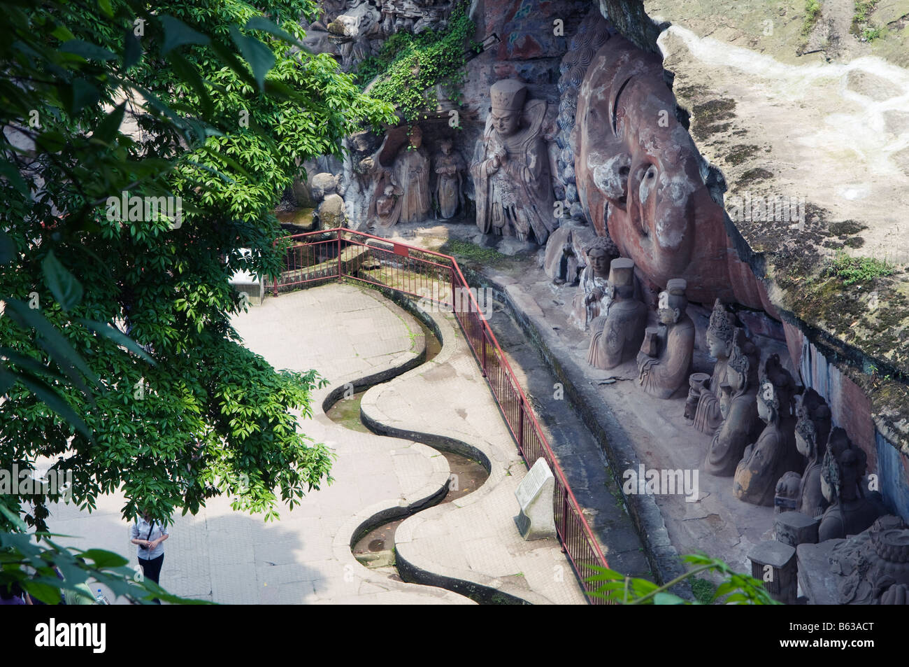China Chongqing Dazu Stein Skulpturen unesco Stockfoto