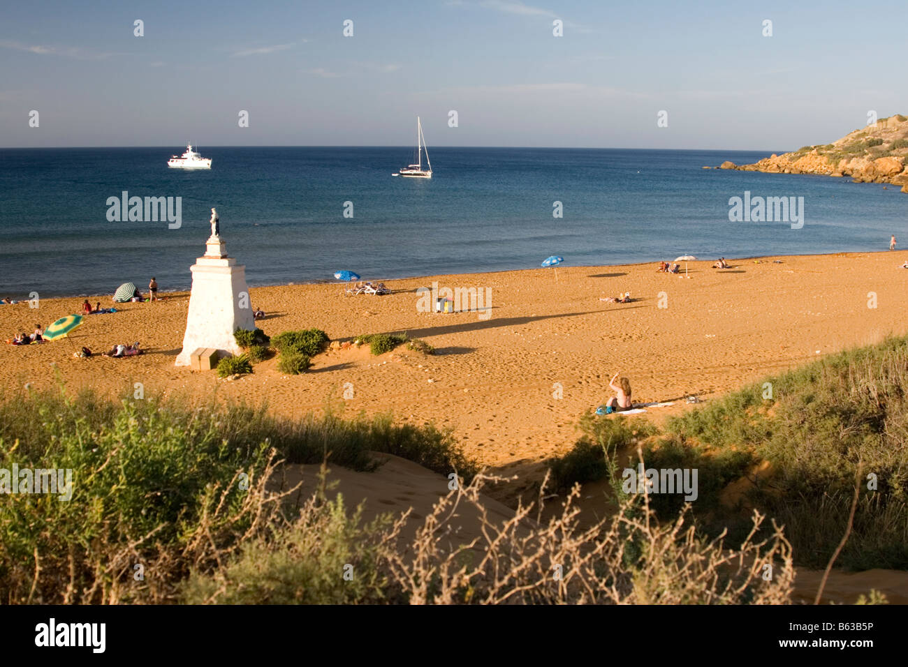 Ramla Bay auf Gozo, Malta Stockfoto