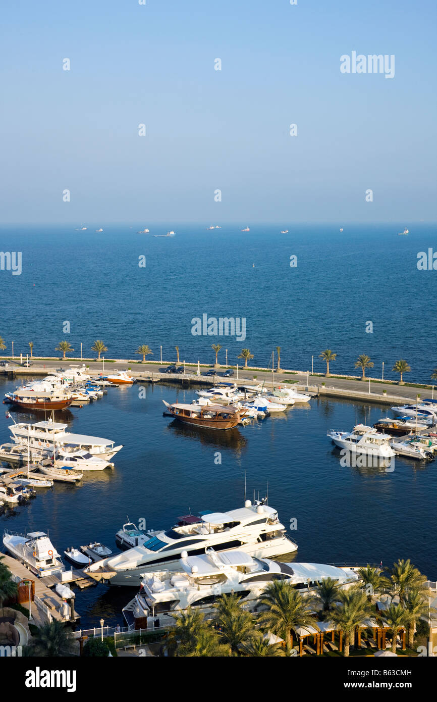 Marina neben Four Seasons Hotel, Doha, Katar Stockfoto