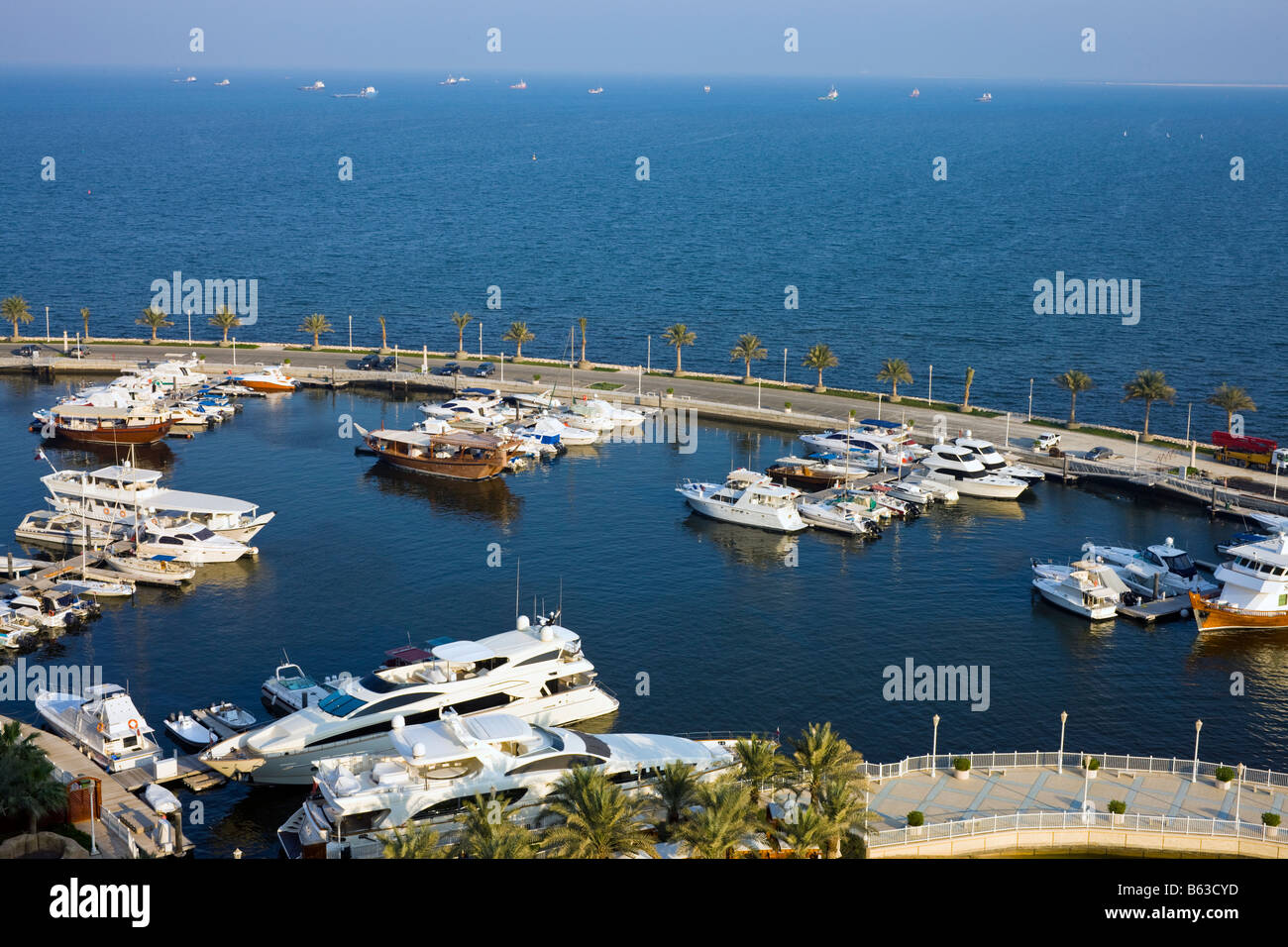 Marina neben Four Seasons Hotel, Doha, Katar Stockfoto