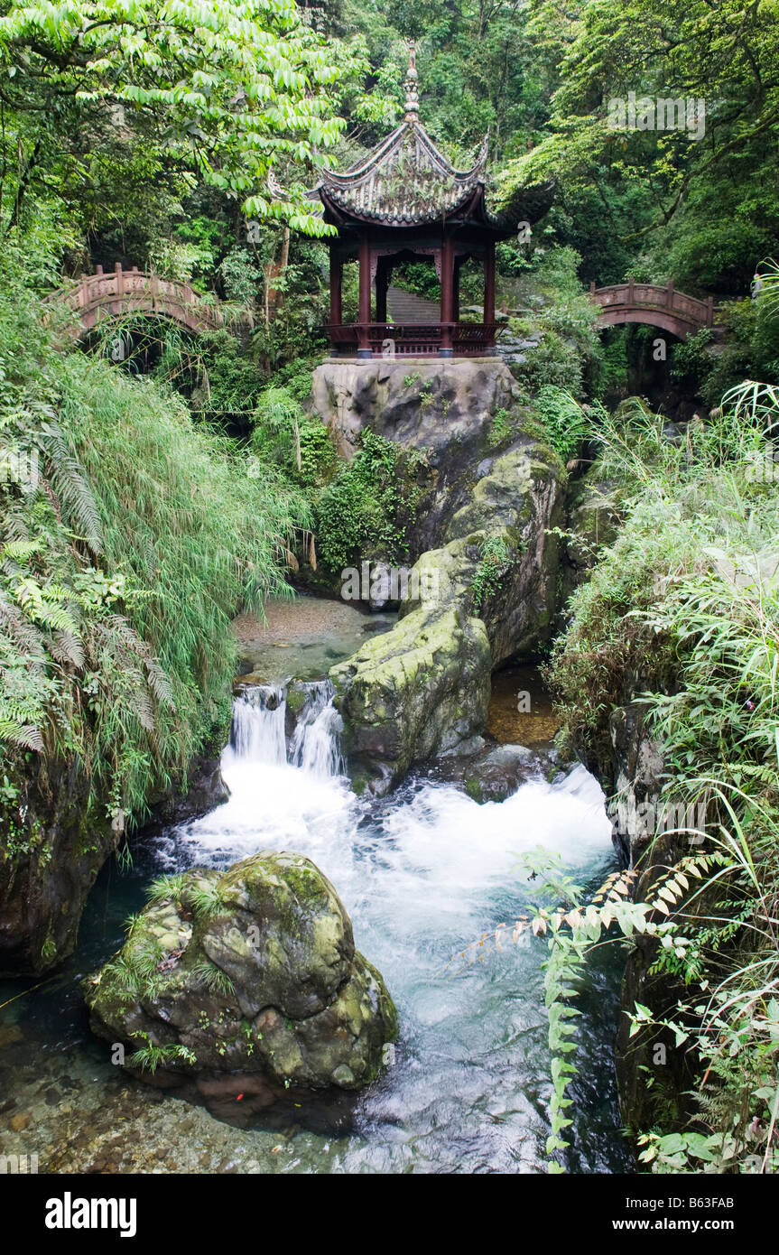 China Sichuan Mt Emei Unesco World Heritage site Stockfoto