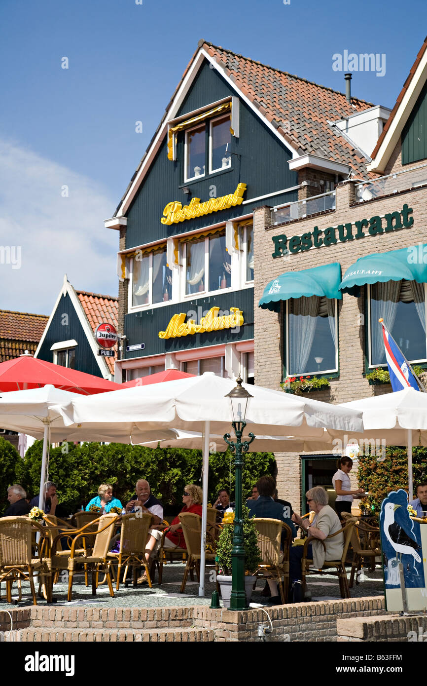 Restaurant mit freien Tische Urk Flevoland Niederlande Stockfoto