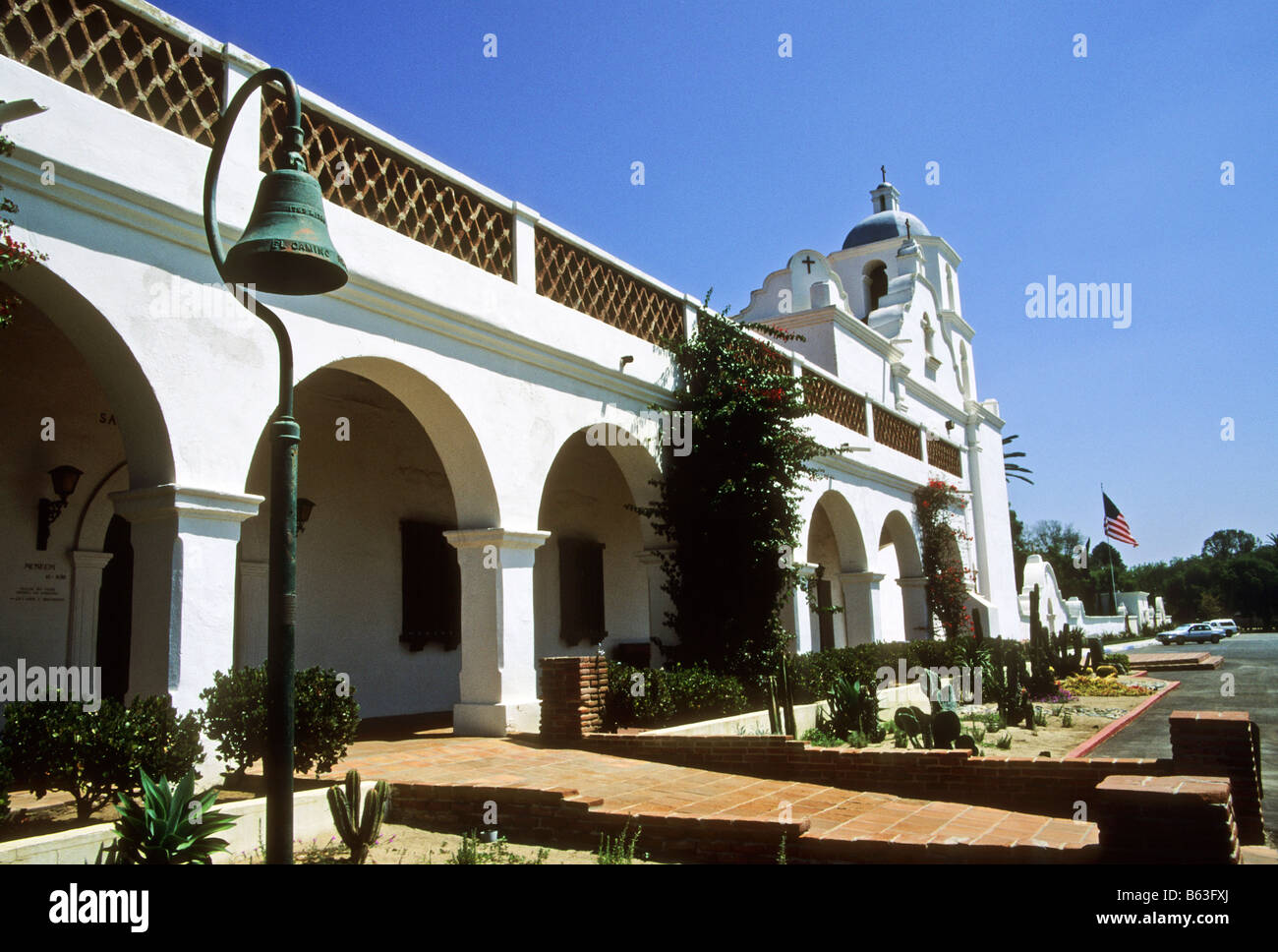 Kalifornien Mission Santa Ynez nahe Solvang, Kalifornien. Stockfoto