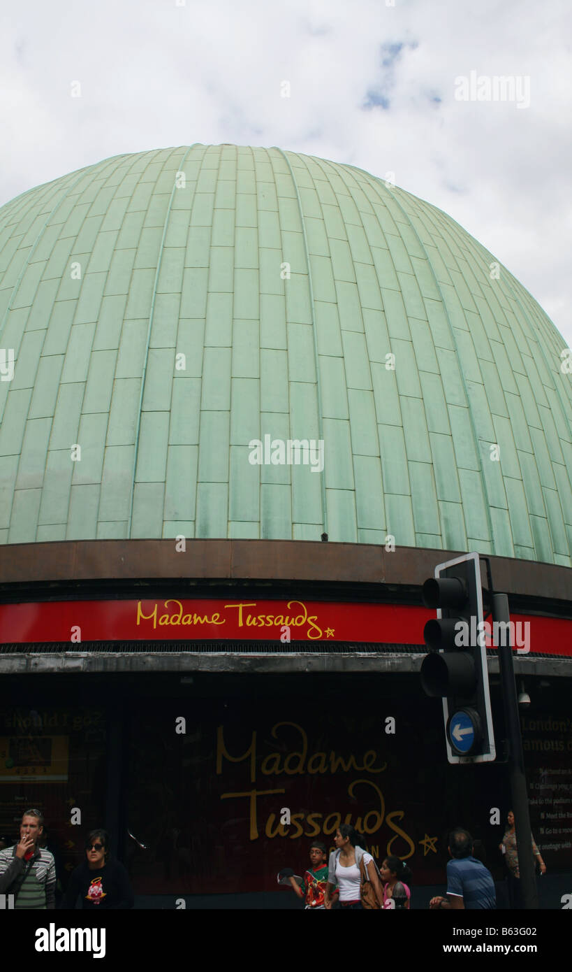 Außenseite des Madame Tussauds und London Planetarium August 2008 Stockfoto