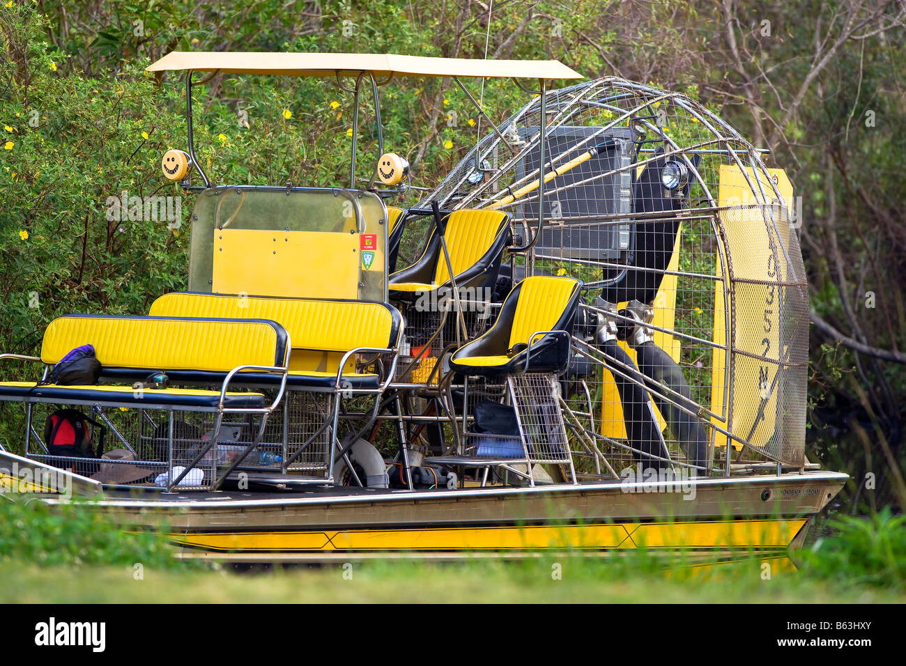 Riverboat in den Everglades National Park in der Nähe von Miami, FL Stockfoto
