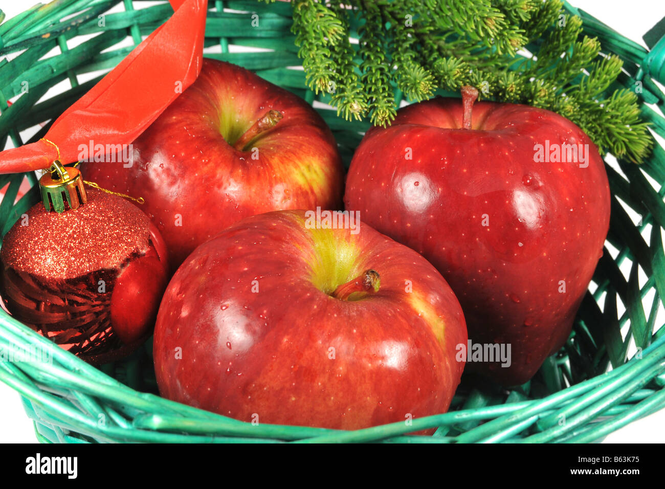 Cristmas Äpfel Stockfoto