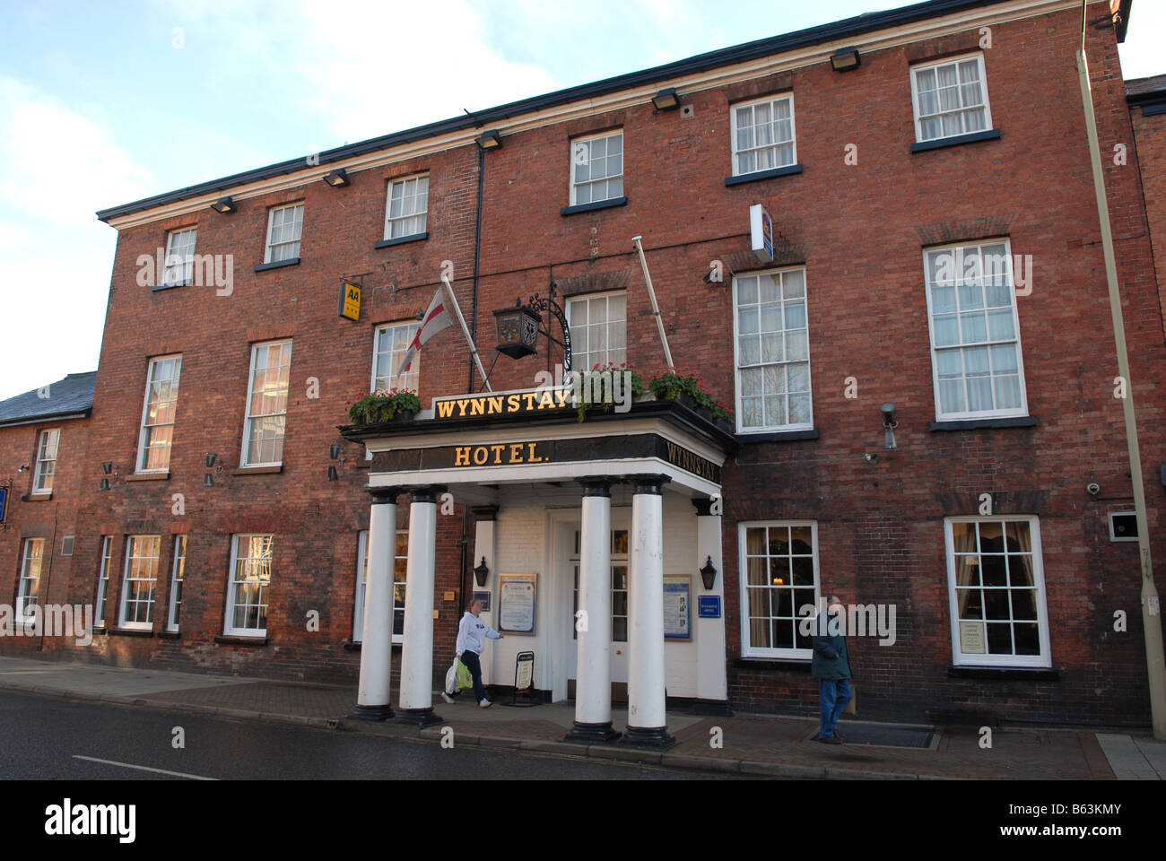 Das Wynnstay Hotel in Oswestry Shropshire Stockfoto