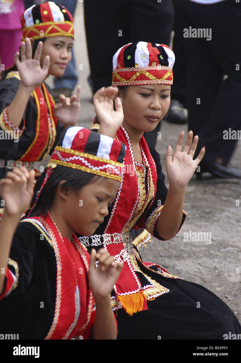 Bidayuh Tänzer Stockfoto