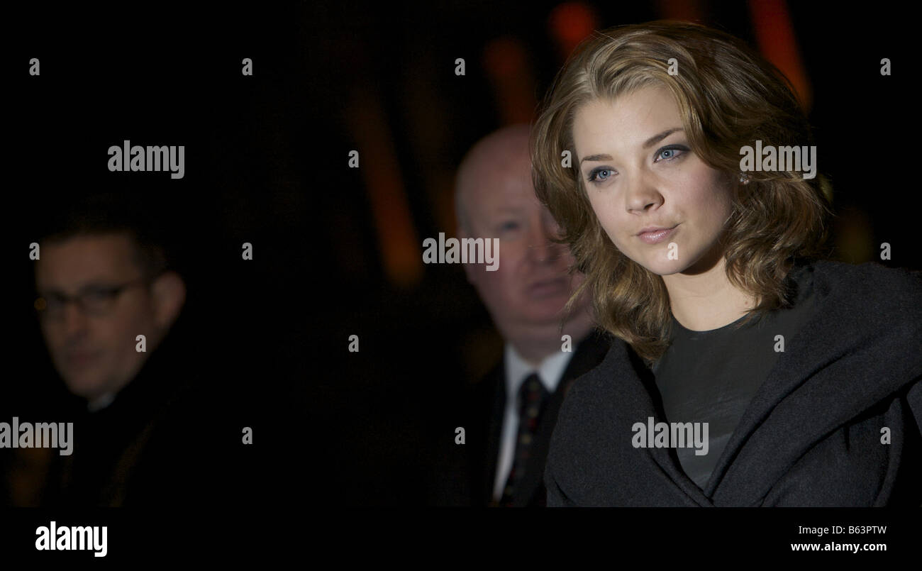 Natalie Dormer besucht die Premiere des makellosen Odeon Covent Garden in London 26. November 2008 Stockfoto