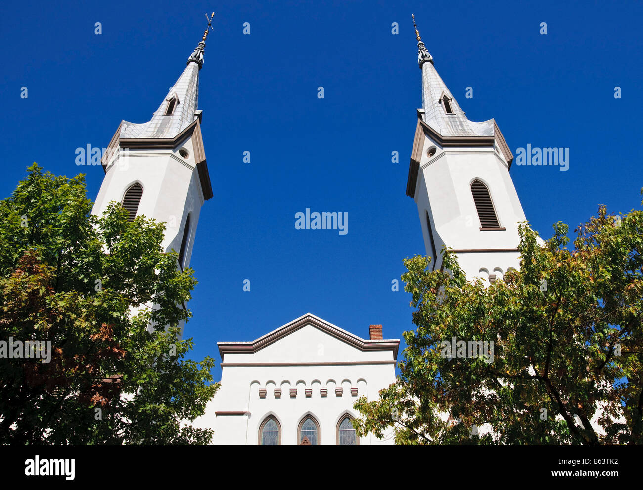 Evangelisch-Lutherische Kirche, Frederick, Maryland Stockfoto