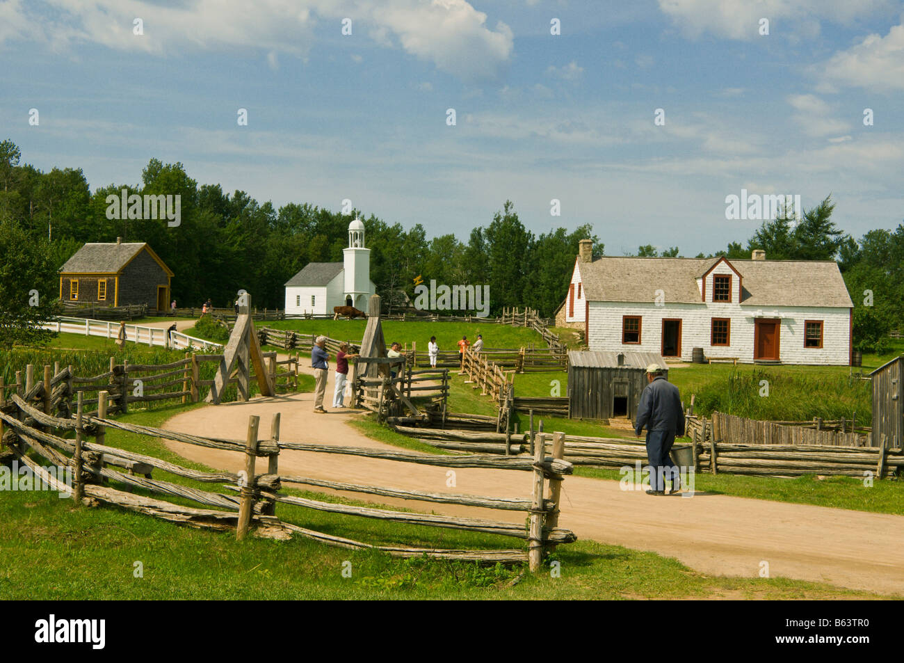Die historischen Acadian Village New Brunswick, Kanada Stockfoto