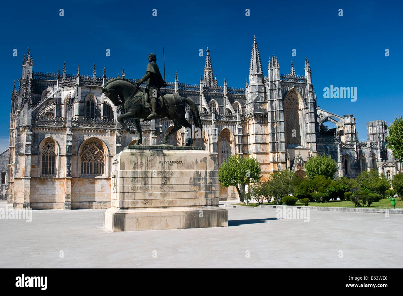 Das Kloster von Santa Maria Alcobaca, UNESCO-Welterbe, in der Nähe von Leiria, Portugal Stockfoto