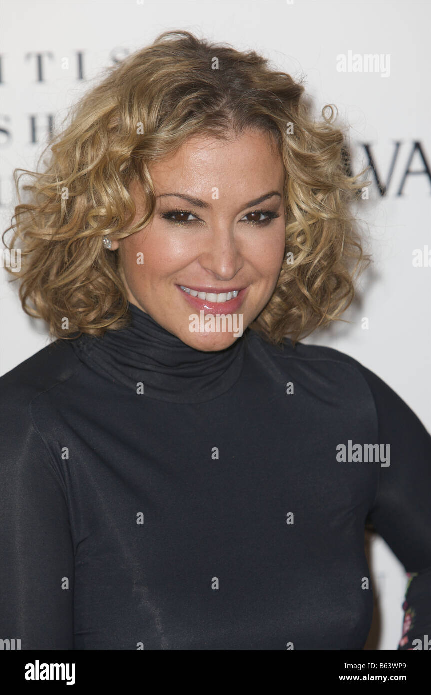 LONDON 25 November Pic zeigt Anastascia Teilnahme an British Fashion awards St Vincent Square London 25. November 2008 Stockfoto