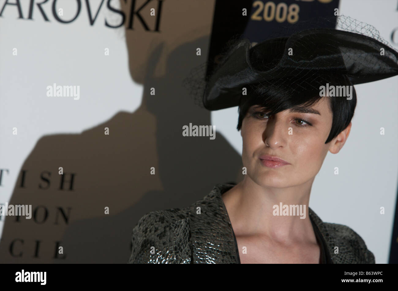 Erin O Connor Teilnahme an British Fashion awards St Vincent Square London 25. November 2008 Stockfoto
