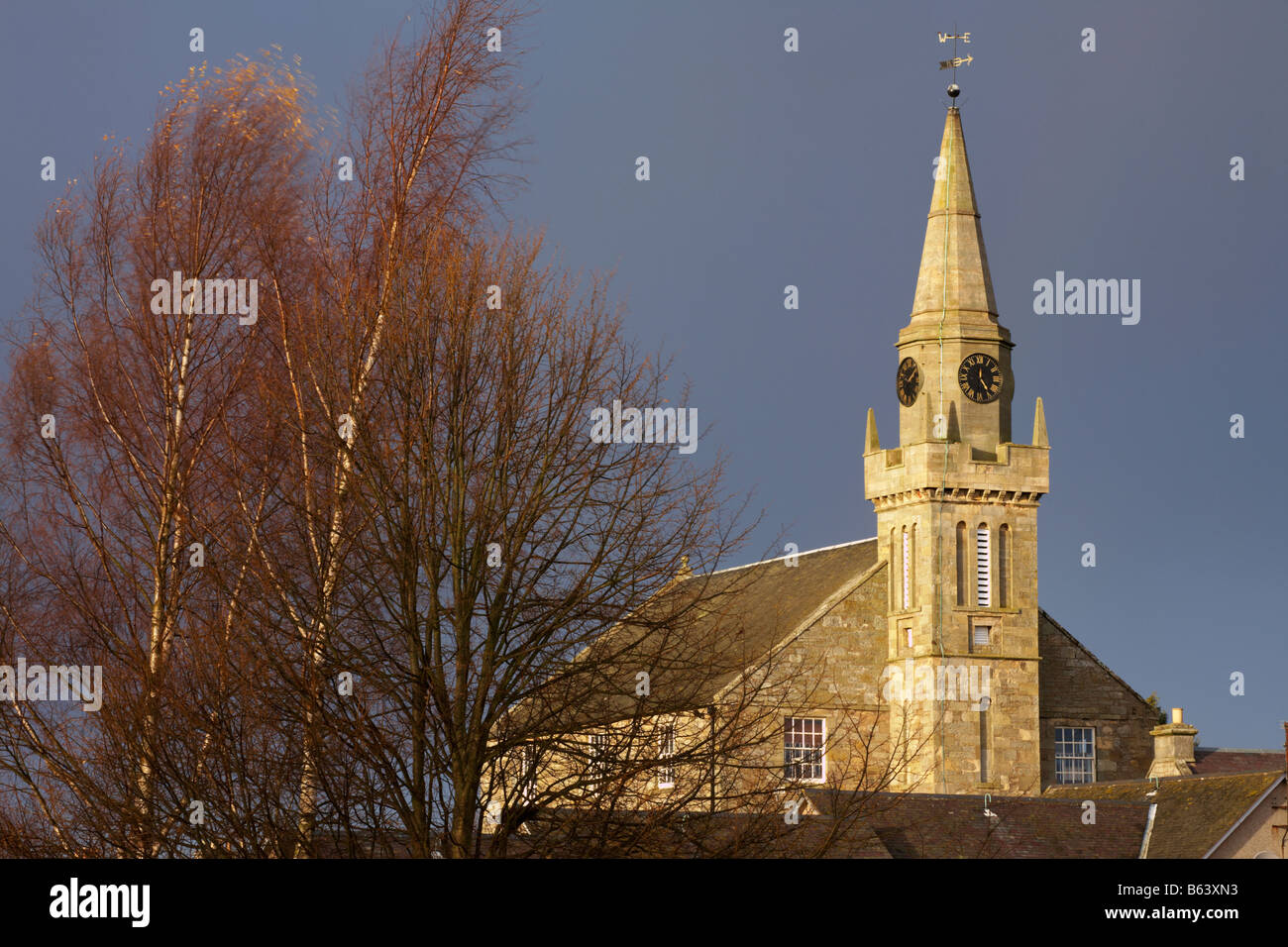 Kirche Kirchturm, Ceres, Fife, Schottland Stockfoto