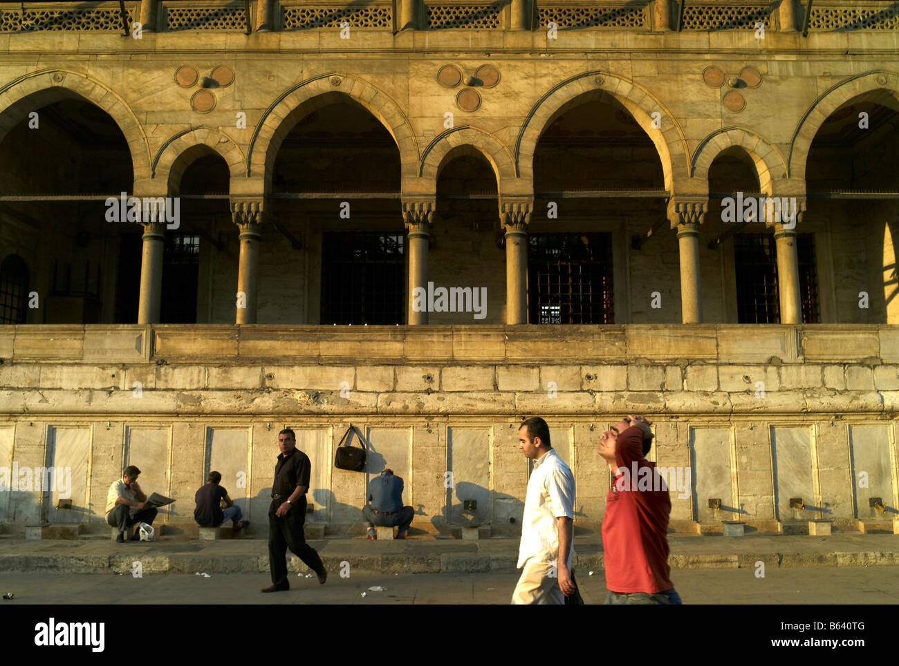 Yeni Cami neue Moschee, in der Nähe der ägyptischen Gewürzbasar neben das Goldene Horn Stockfoto