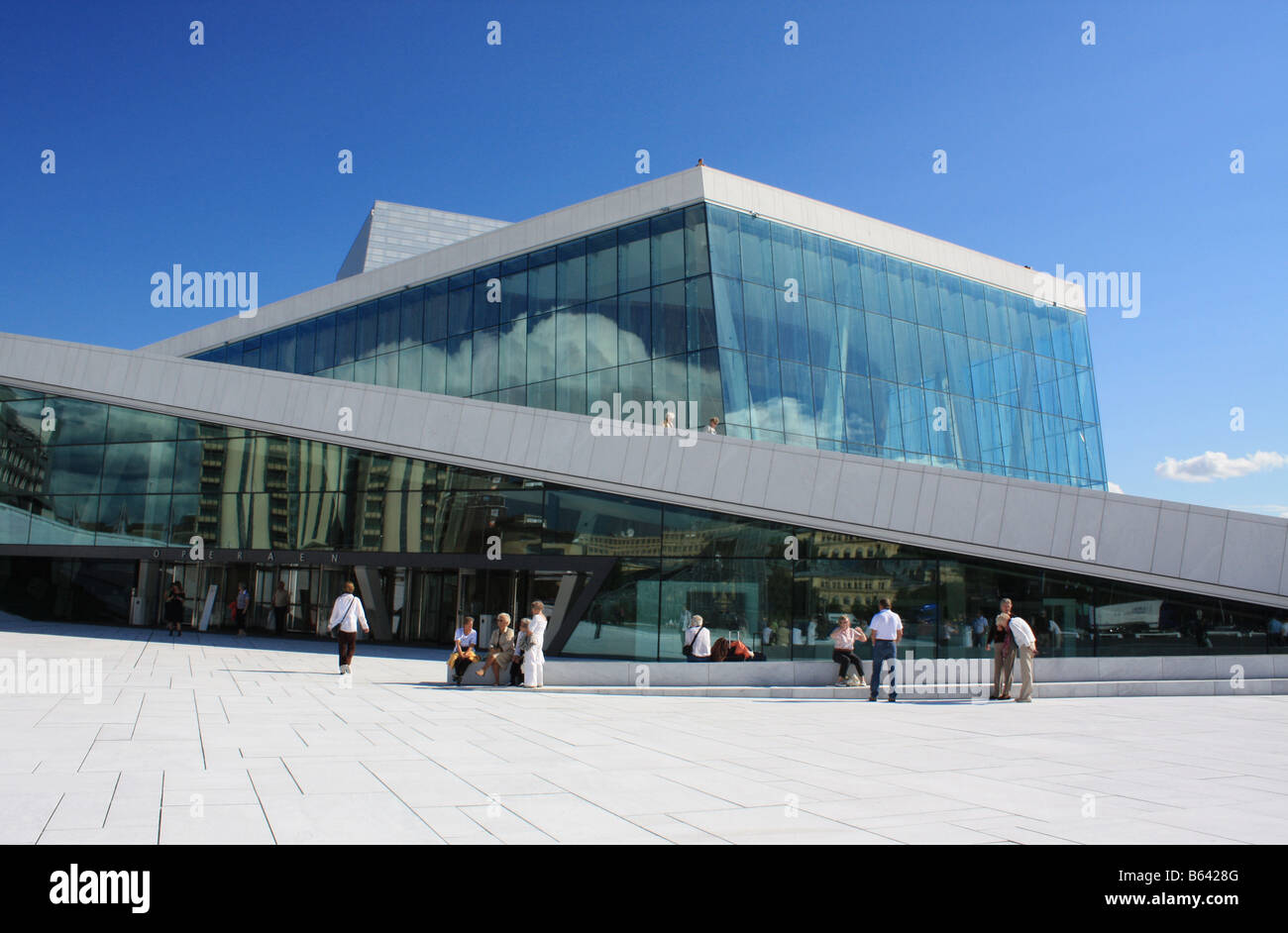 Oslo Opernhaus Stockfoto