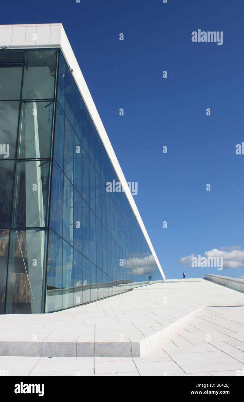 Oper in Oslo Norwegen Stockfoto