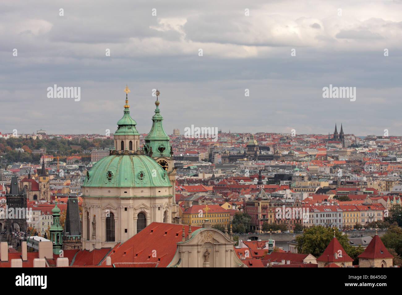 Skyline von Prag Stockfoto