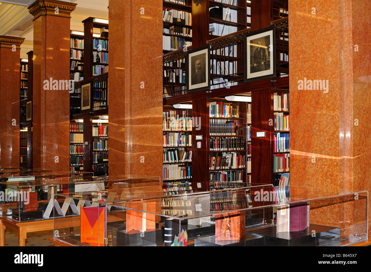 In der Bibliothek der Assemblée nationale, Pamphile Le Mai Gebäude des Parlaments, Quebec City, Kanada Stockfoto