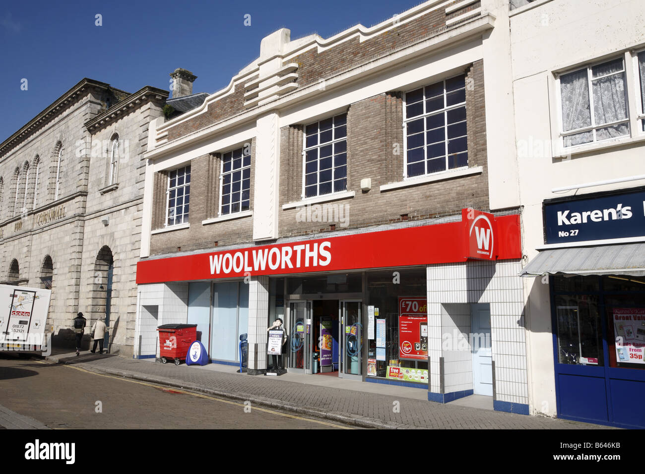 Woolworths-Shop in Truro, Cornwall UK. Stockfoto
