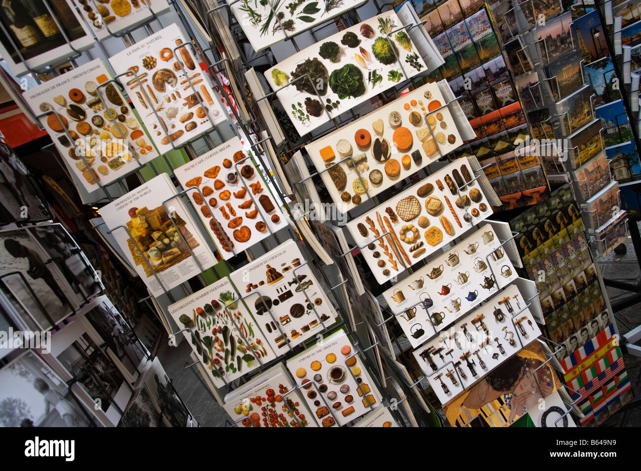 Frankreich, Paris, Postkarten zeigen, französischen Küche Stockfoto