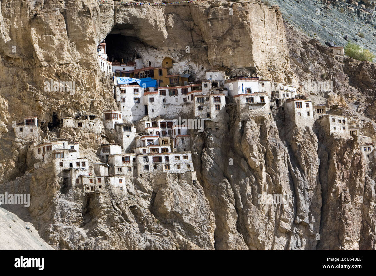 Kloster Phuktal zanskar Ladakh Stockfoto