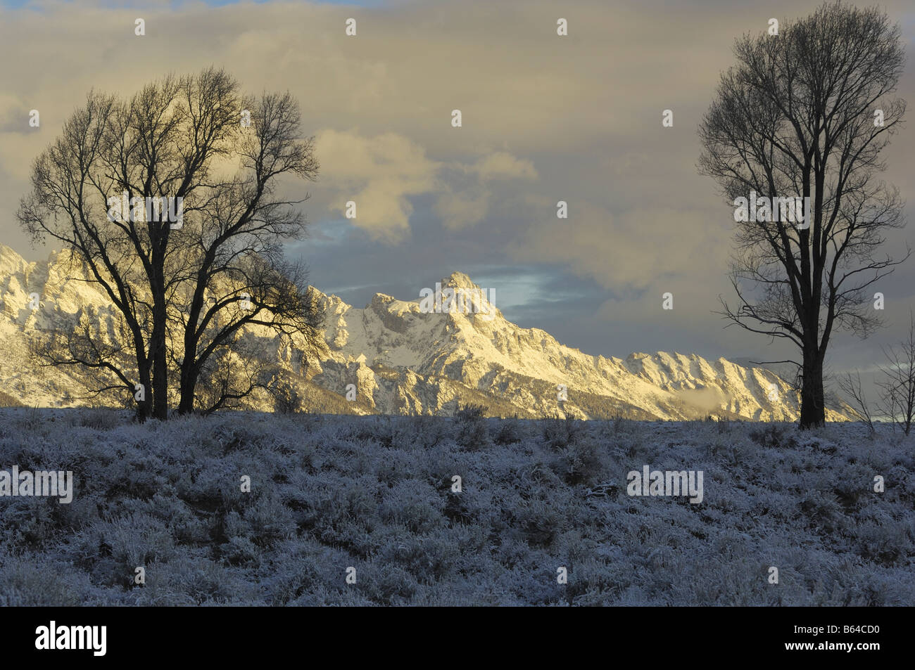 Spektakulären Teton Sunrise Stockfoto