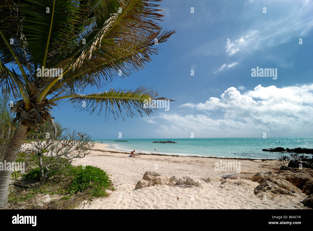 Fort Zachary Taylor Beach, Key West, Florida. Stockfoto
