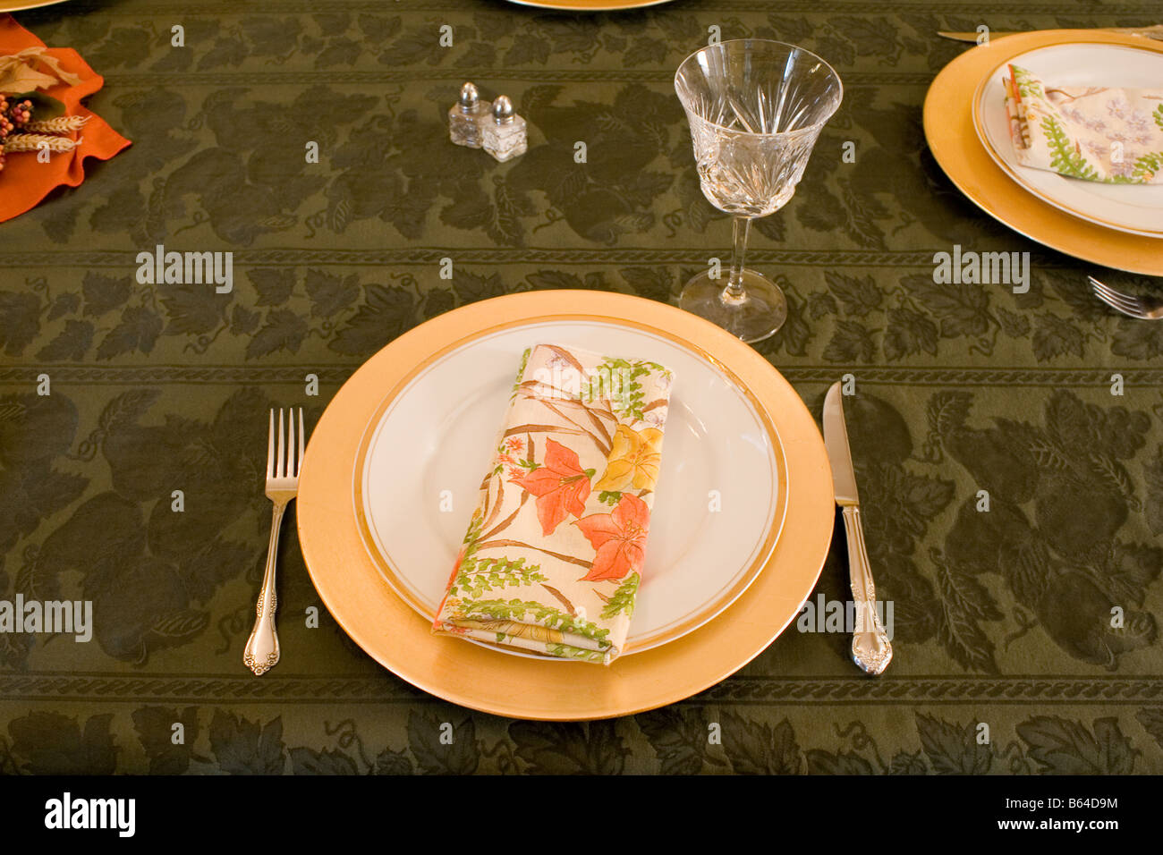 Abendessen-Einstellung Stockfoto