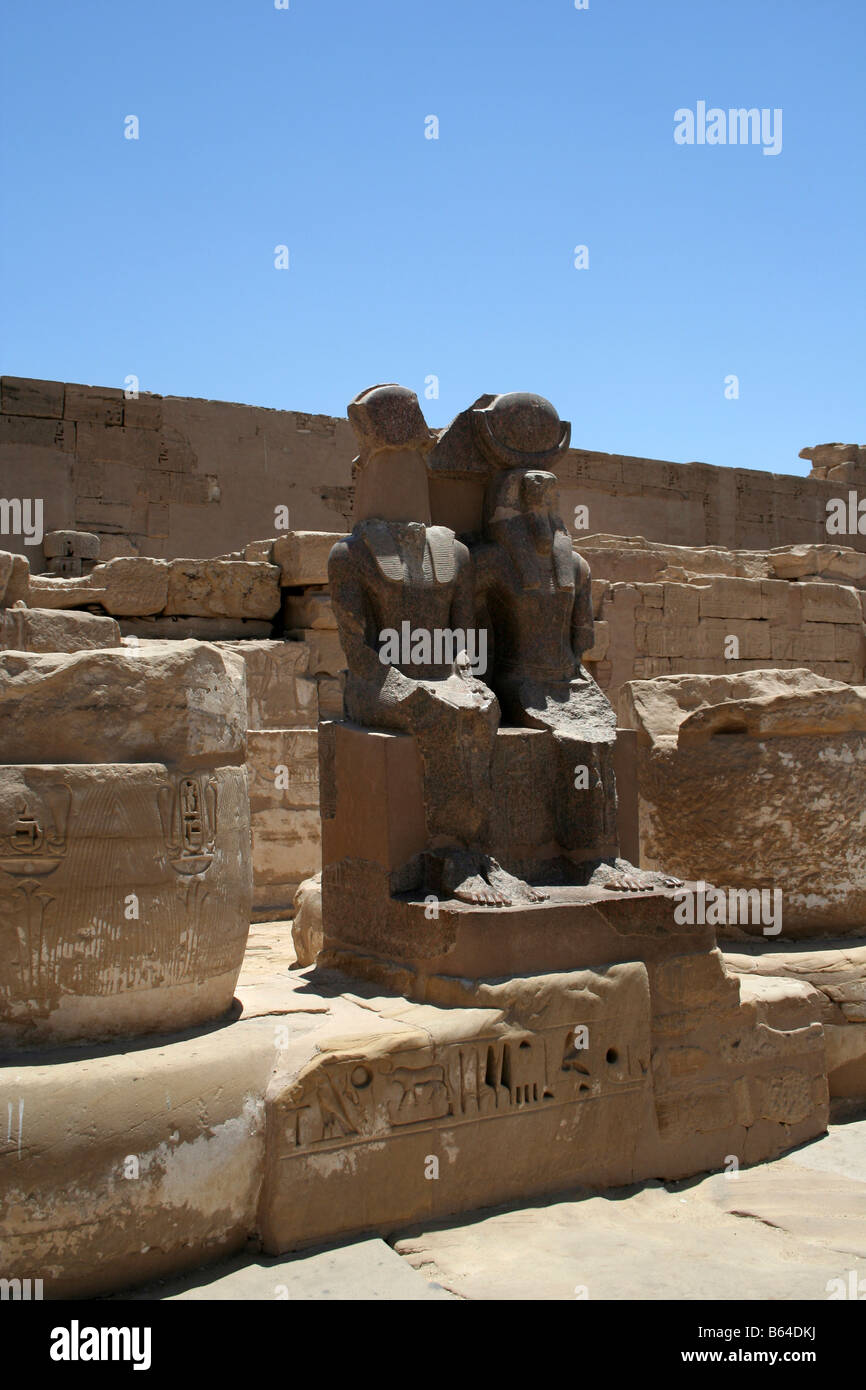 Hapu Stadt Tempel-Ägypten, Luxor, Stockfoto